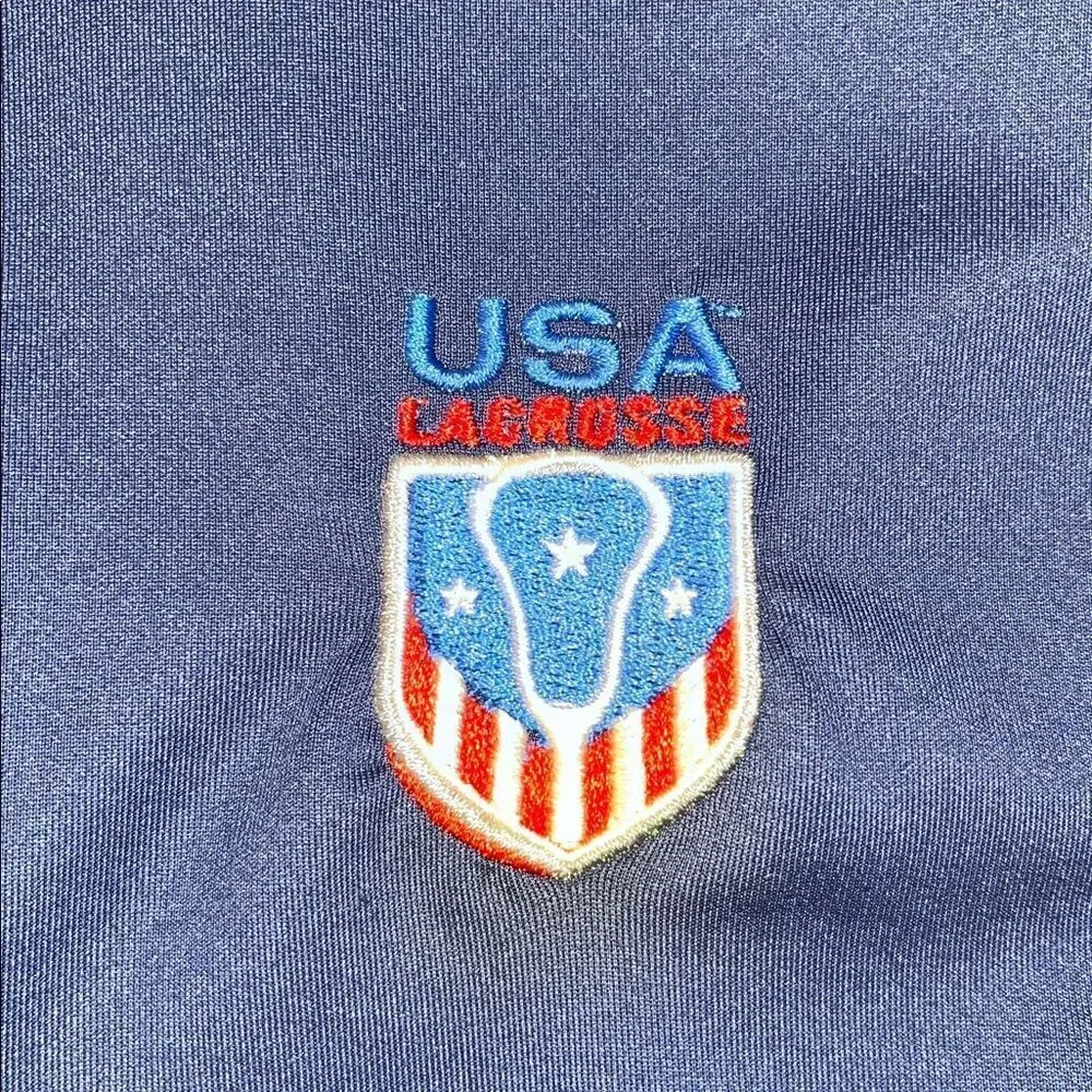 Johnnie-O Duffy $148 model golf outdoor Pullover vest M Team USA Lacrosse LAX